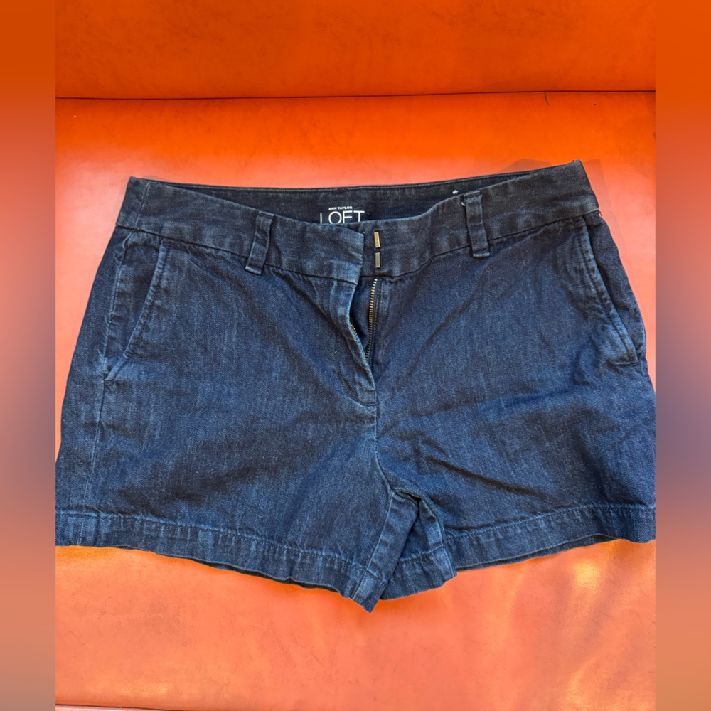 LOFT Women's Dark Wash Denim Shorts
